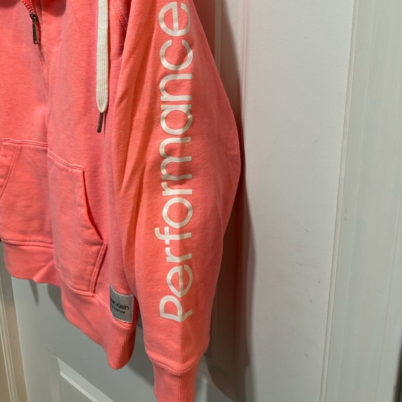 Calvin Klein Performance Half Zip Pull Over Front Pocket Pink Size Medium - Picture 6 of 8